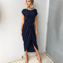 Caitlin - O-Neck Split Dress