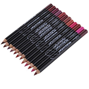 LIPSTER ™ : 12PCs Lip Liner Pencil Waterproof Smooth Matte and Longlasting