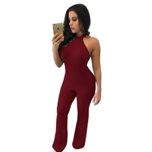 Halter Neck Knitted Jumpsuit